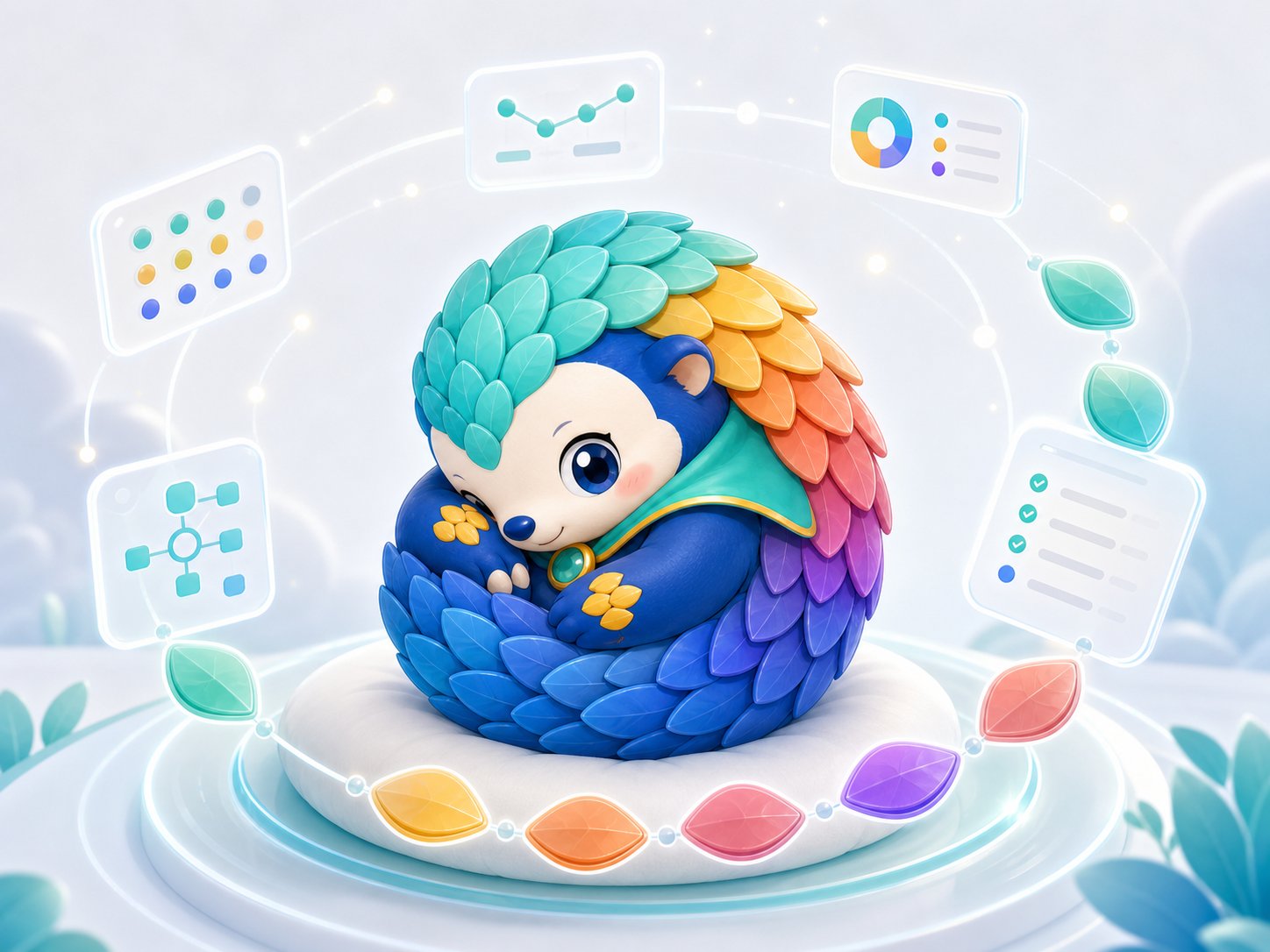 小璞蜷成球寓意